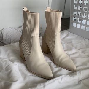 Steve Madden Tackle Booties— Bone